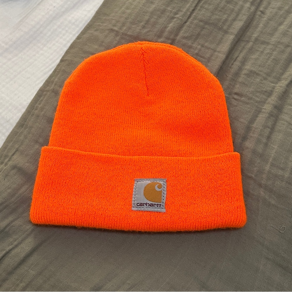 ❌SOLD❌ Carhartt ‘Brite Orange’ Kids Child/Youth Acrylic Beanie